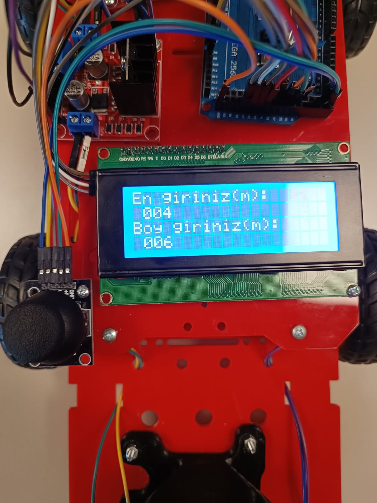 AGROBOT control interface and LCD display
